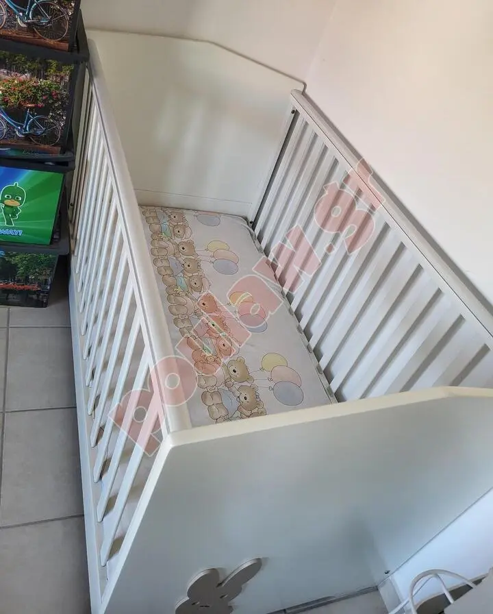 Παιδική κούνια Casababy Bunny με στρώμα και επιστρώματα
