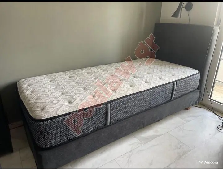 2 μονα κρεβάτια Elite Strom 90Χ200 με κεφαλαρι 12 εκ.