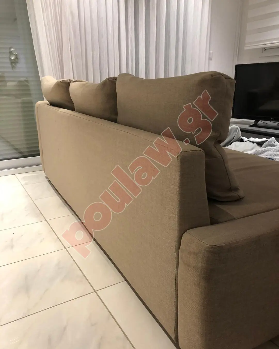 Γωνιακός καναπές-κρεβάτι με αποθήκευση