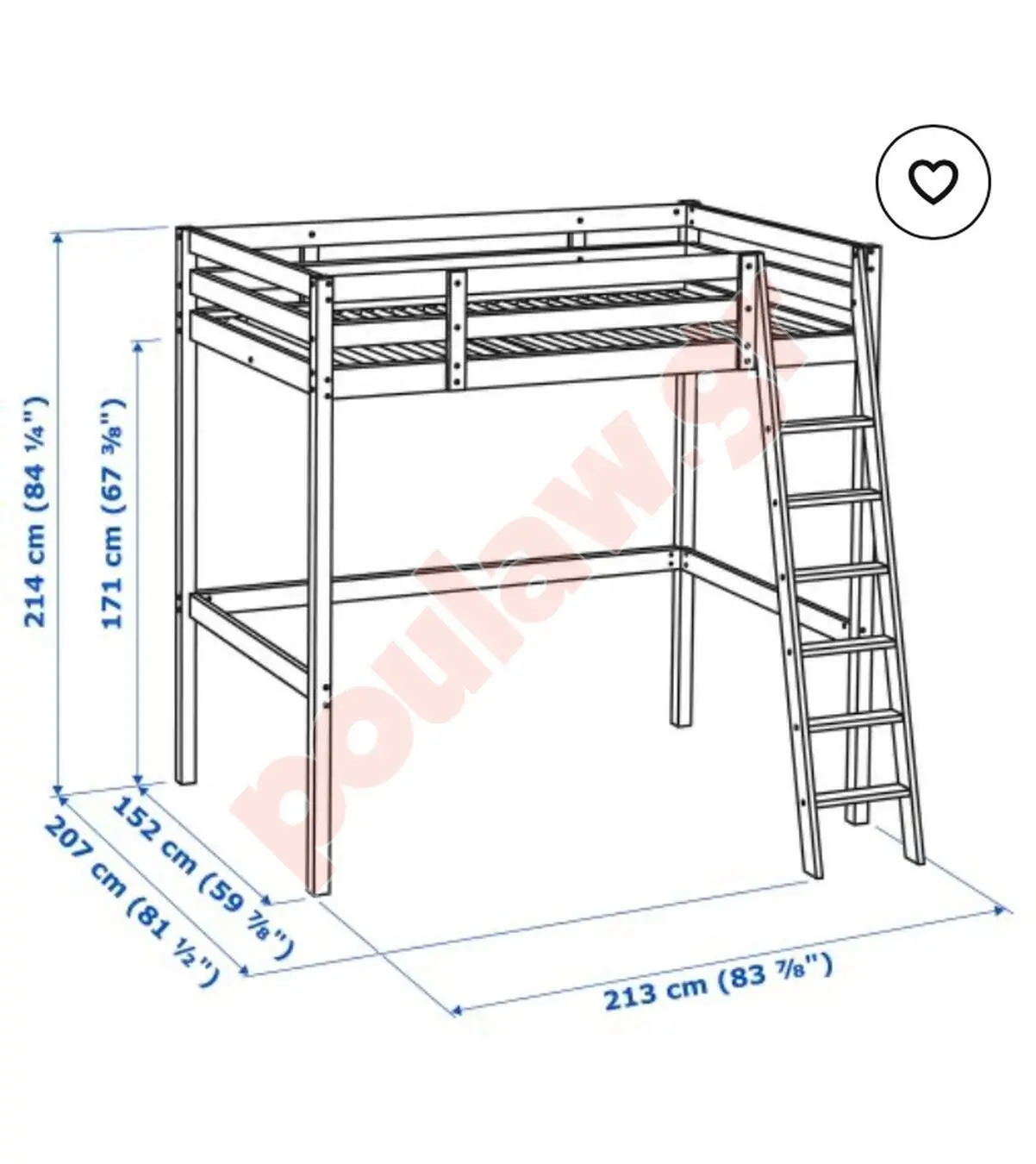 Κρεβατι σοφιτα απο ikea 