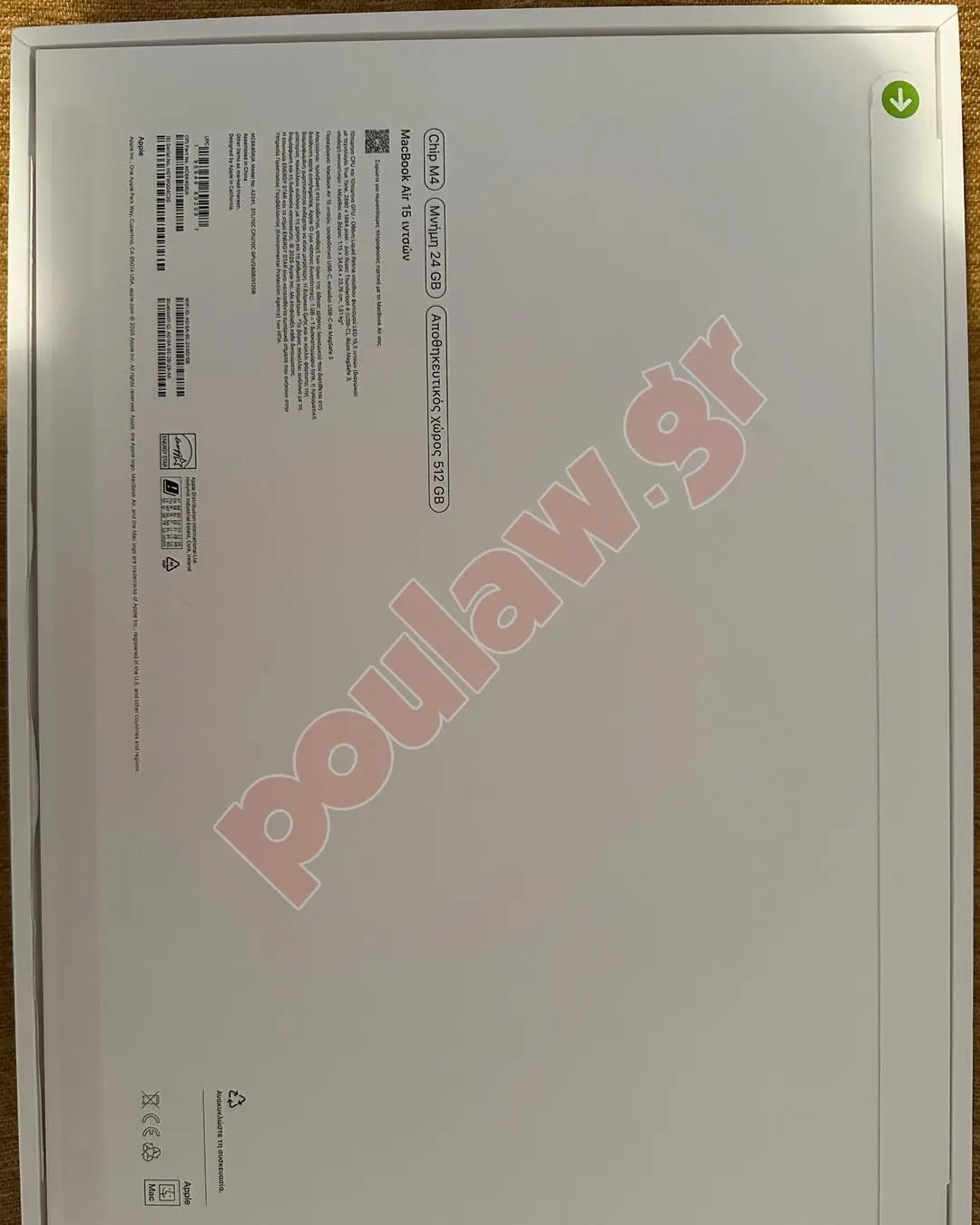 MBAIR 15.3 M4/ 10CG/24GB/512GB STR MC6K4