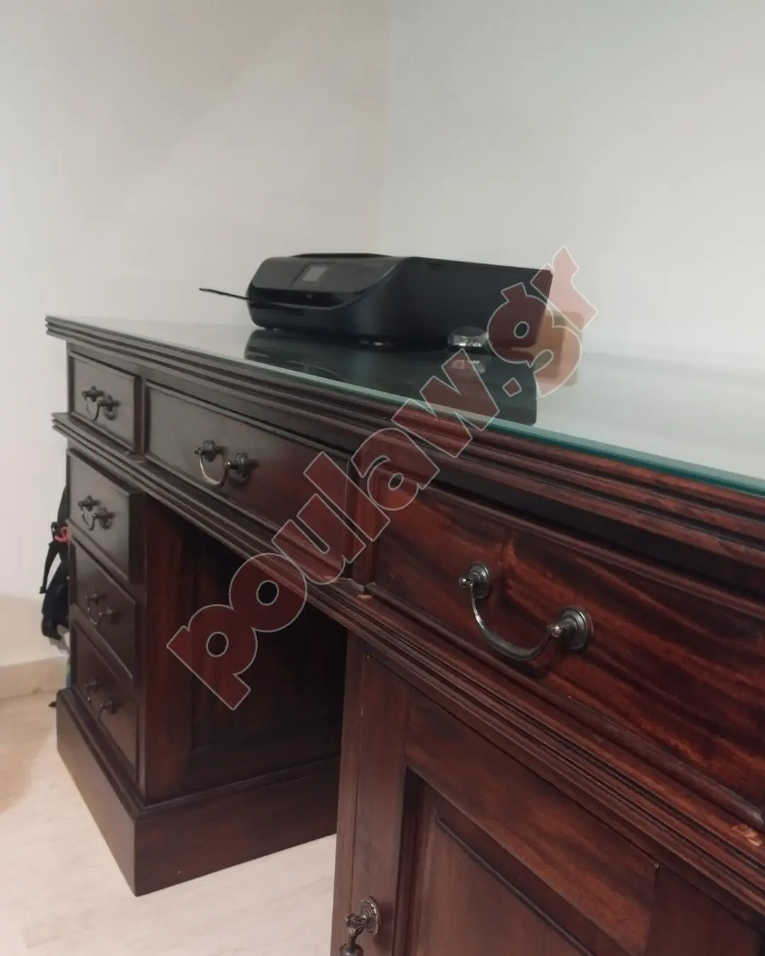 Γραφείο μασιφ ξυλο chesterfield 