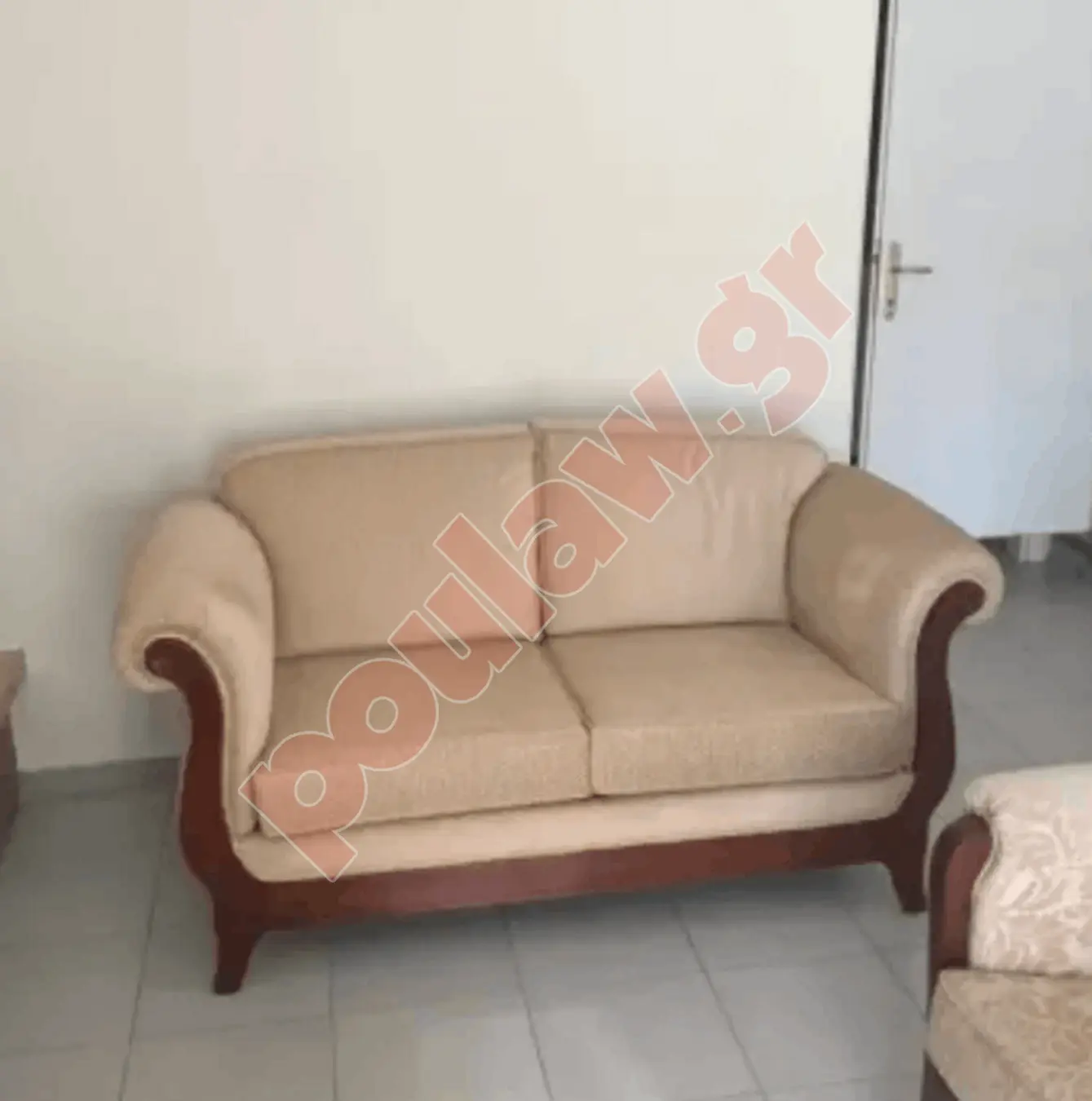 Σετ Νεοκλασικοί Καναπέδες (3θέσιος + 2θέσιος) - Άριστη Κατάσταση, Μασίφ Ξύλο