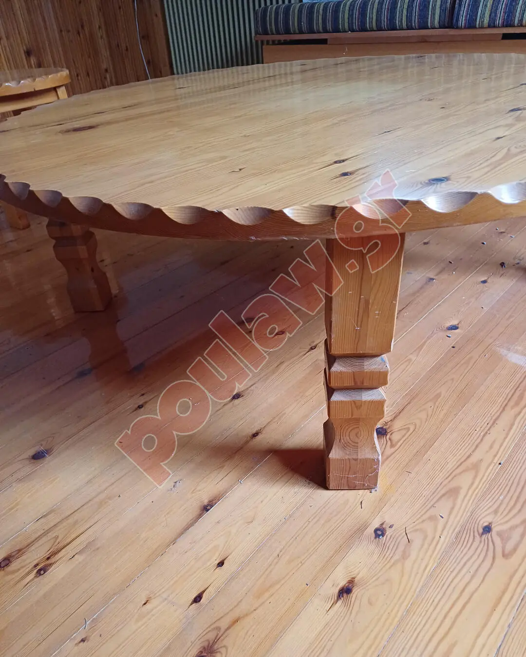 Σετ από 3 ( 1 μεγάλο + 2 μικρά) χαμηλά τραπέζια από μασίφ ξύλο Σετ από 3 ( 1 μεγάλο + 2 μικρά) χαμηλά τραπέζια από μασίφ ξύλο