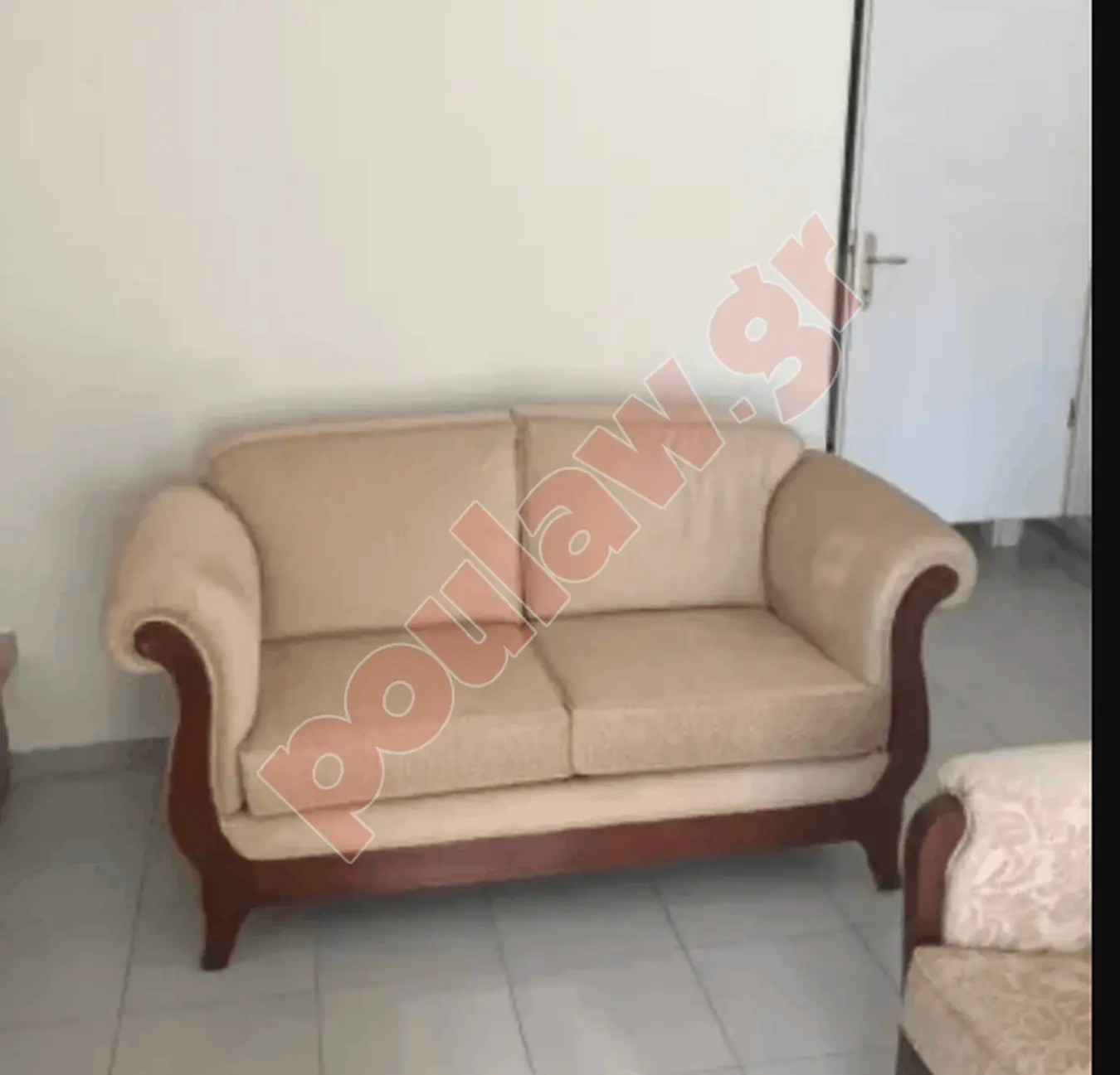 Σετ Νεοκλασικοί Καναπέδες (3θέσιος + 2θέσιος) - Άριστη Κατάσταση, Μασίφ Ξύλο