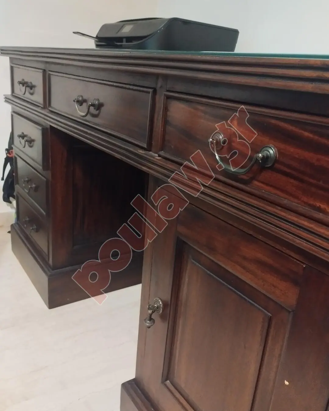 Γραφείο μασιφ ξυλο chesterfield 