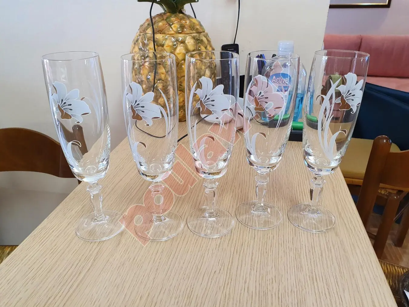  30 ΠΟΤΗΡΙΑ ΚΡΥΣΤΑΛΛΙΝΑ ΚΟΛΟΝΑΤΑ ΜΕ ΣΧΕΔΙΟ