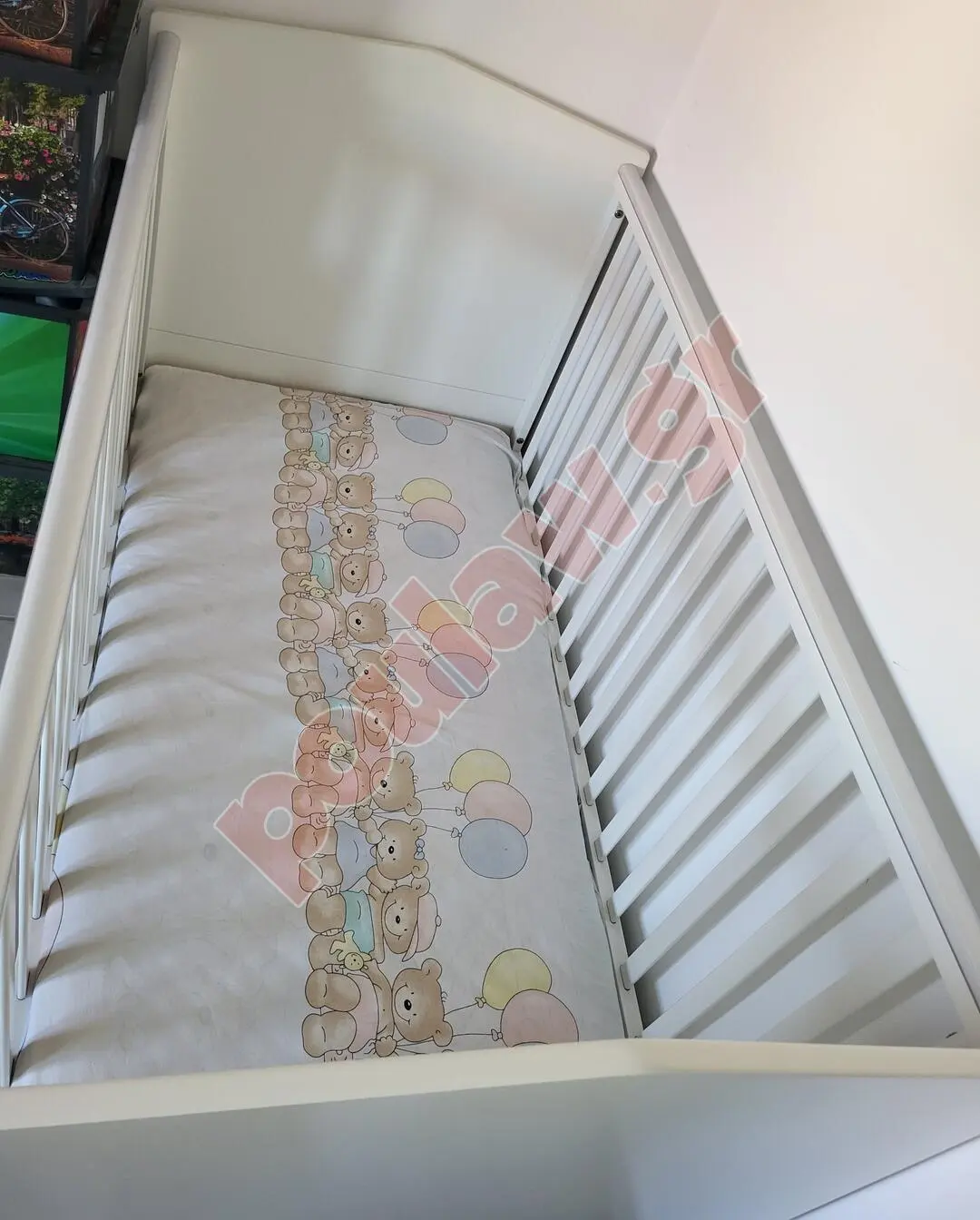 Παιδική κούνια Casababy Bunny με στρώμα και επιστρώματα Παιδική κούνια Casababy Bunny με στρώμα και επιστρώματα